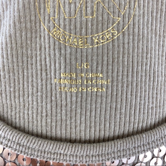 NWOT Michael Michael Kors Sleeveless Sequins Top - Picture 7 of 9